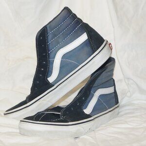 High top Vans Navy blue/white